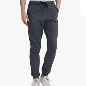 Go Change Men's Gray Sweatpants w/Zipper Pockets Slim Fit Jogger Athletic Pants